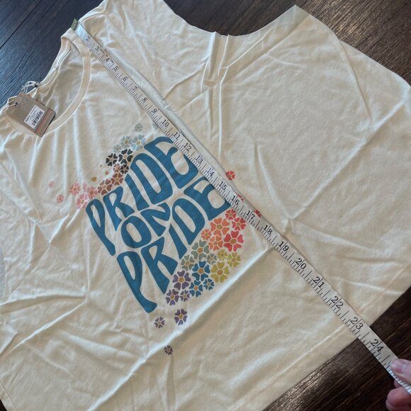 NWT Marine Layer Pride Tank Top Sz XL Crop Sleeveless Lightweight Floral Retro - Picture 8 of 10